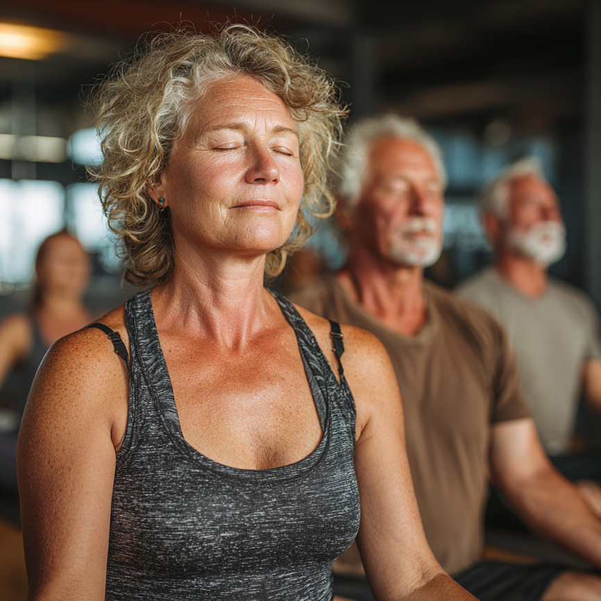 Хатха-йога для старших людей